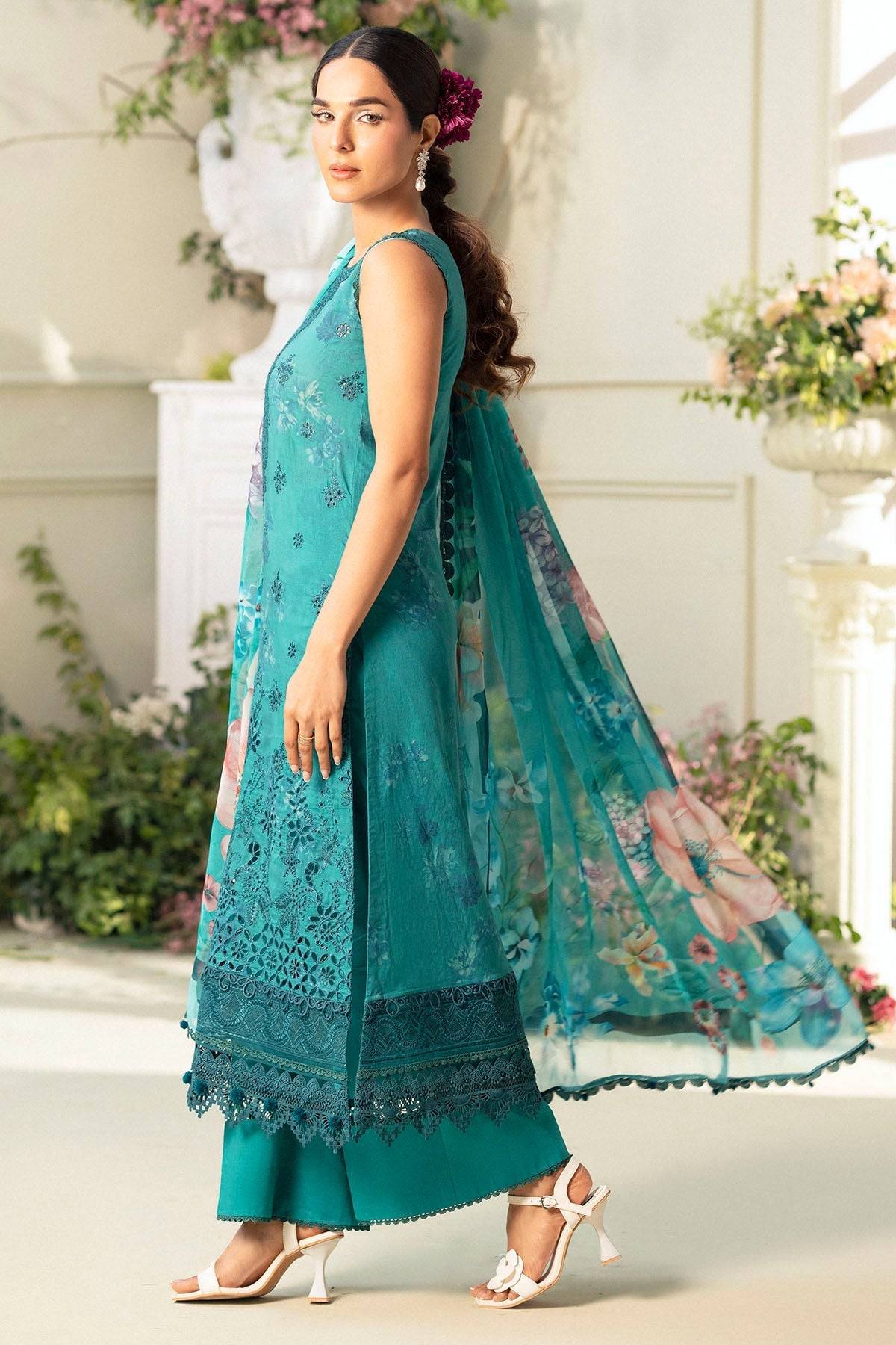 Motifz | Premium Lawn 25 | 5432-MARIGOLD by Maria Faisal - Registered Vendor of : Motifz - type : Ladies Clothes - 100% original wedding dresses