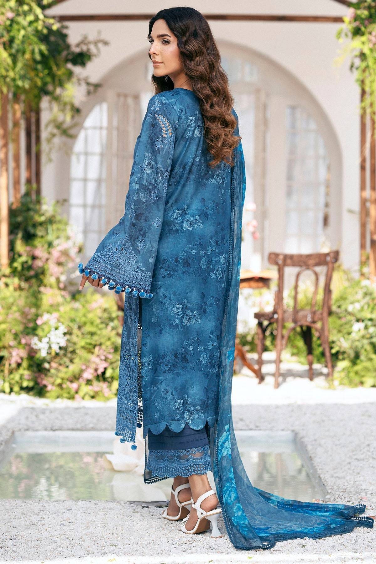 Motifz | Premium Lawn 25 | 5434-LILLY by Maria Faisal - Registered Vendor of : Motifz - type : Ladies Clothes - 100% original wedding dresses