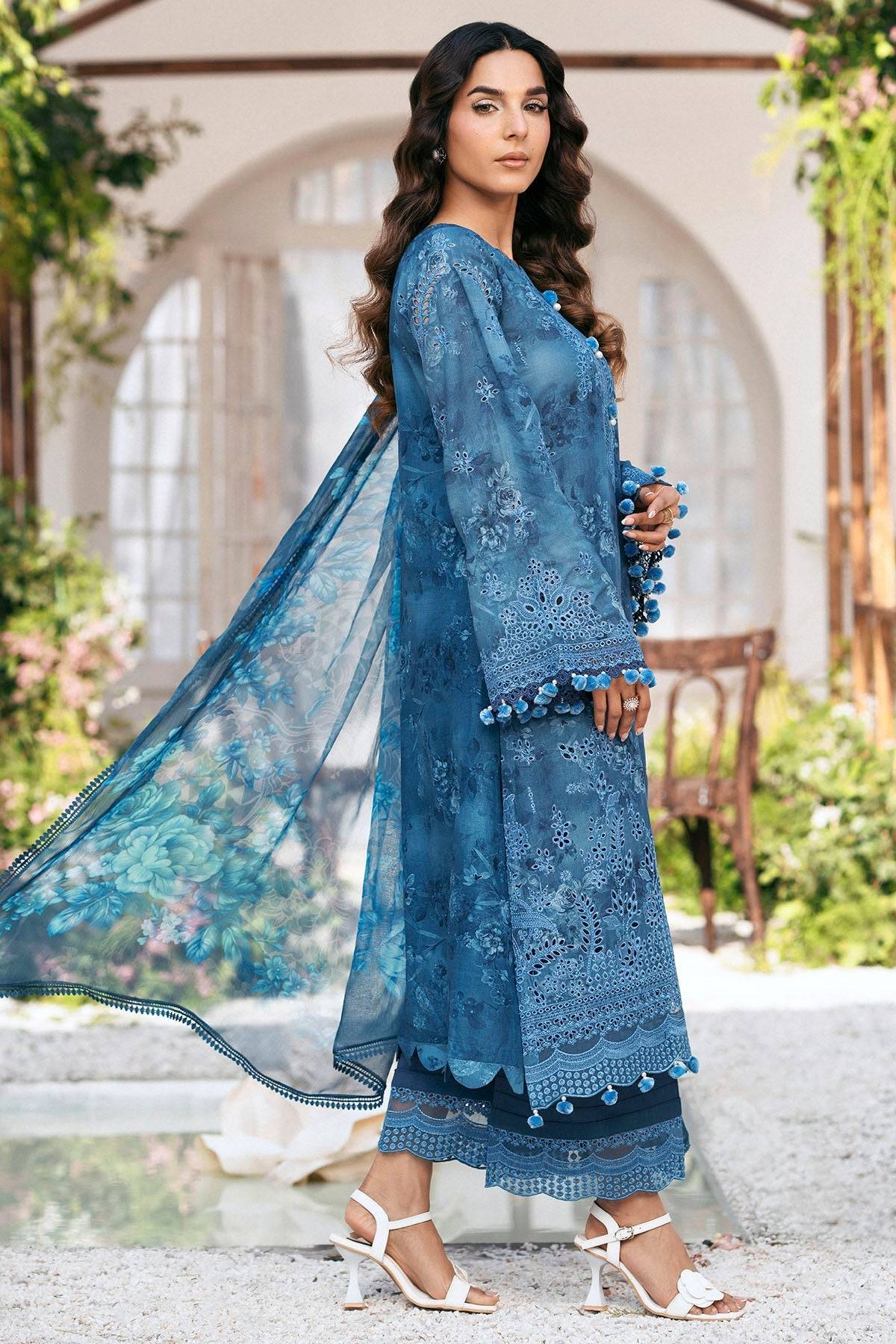 Motifz | Premium Lawn 25 | 5434-LILLY by Maria Faisal - Registered Vendor of : Motifz - type : Ladies Clothes - 100% original wedding dresses