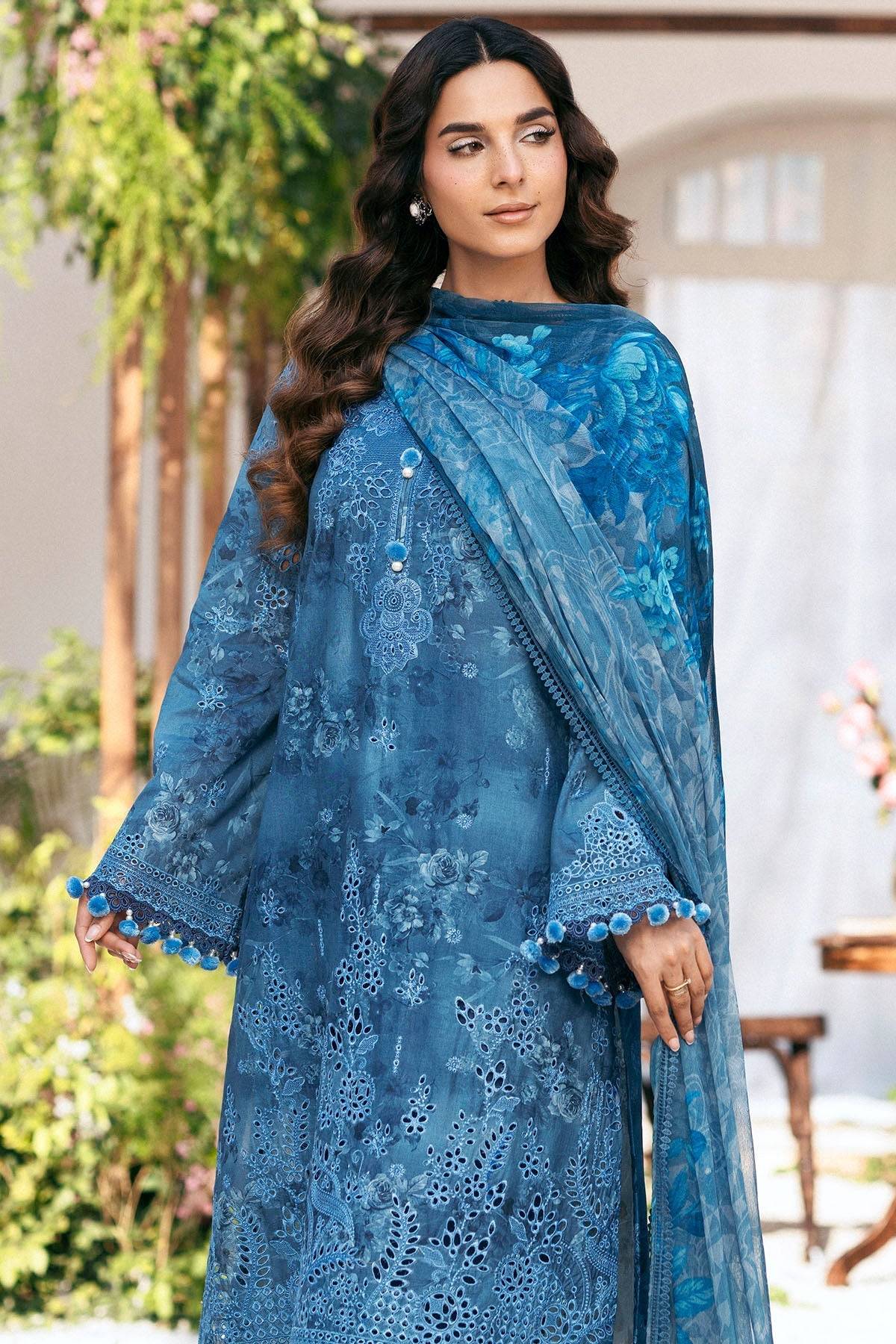 Motifz | Premium Lawn 25 | 5434-LILLY by Maria Faisal - Registered Vendor of : Motifz - type : Ladies Clothes - 100% original wedding dresses