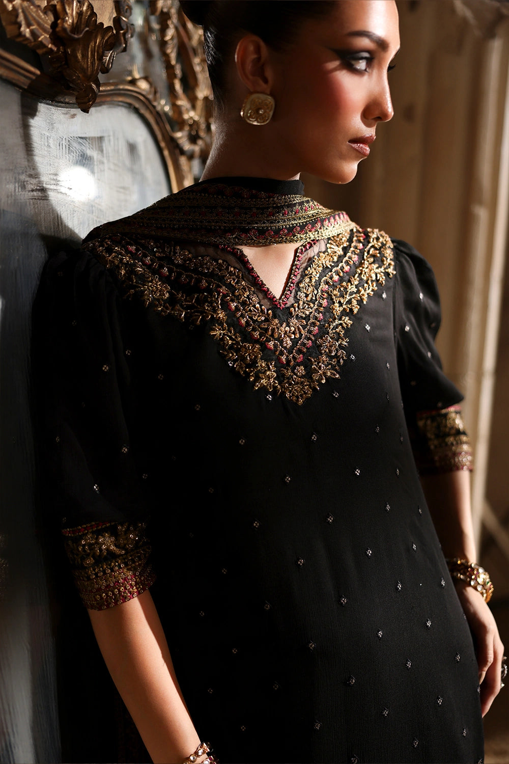 Azure | Luxe Formals | Mystere - Formal Dress - available at Maria Faisal in UK and USA.