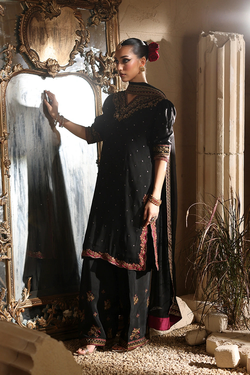 Azure | Luxe Formals | Mystere - Formal Dress - available at Maria Faisal in UK and USA.