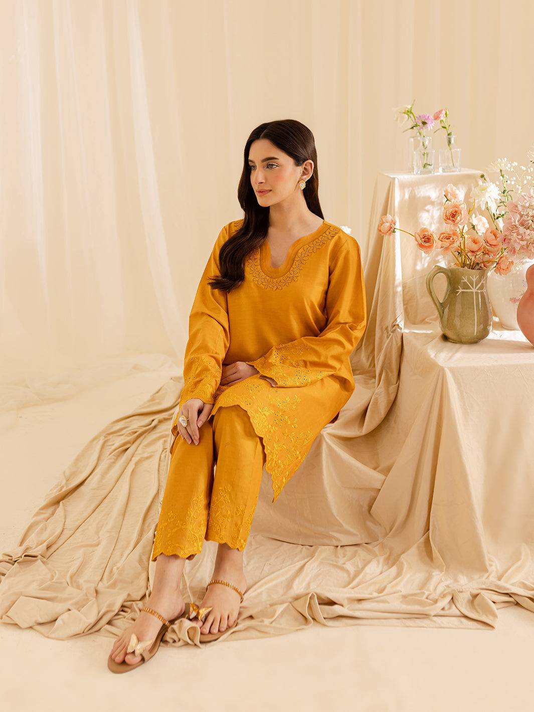 Mahnur | Petal Whispers Lawn Pret | Magnolia by Maria Faisal - Registered Vendor of : Mahnur - type : Ladies Clothes - 100% original wedding dresses