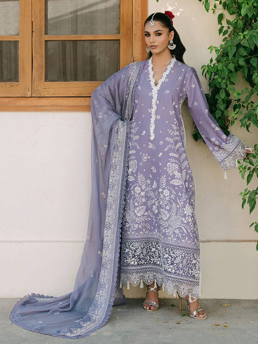 Mahnur | Shanaya Luxury Lawn 25 | Zoee by Maria Faisal - Registered Vendor of : Mahnur - type : Ladies Clothes - 100% original wedding dresses