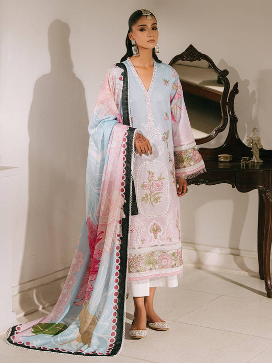 Mahnur | Shanaya Luxury Lawn 25 | Abeer by Maria Faisal - Registered Vendor of : Mahnur - type : Ladies Clothes - 100% original wedding dresses