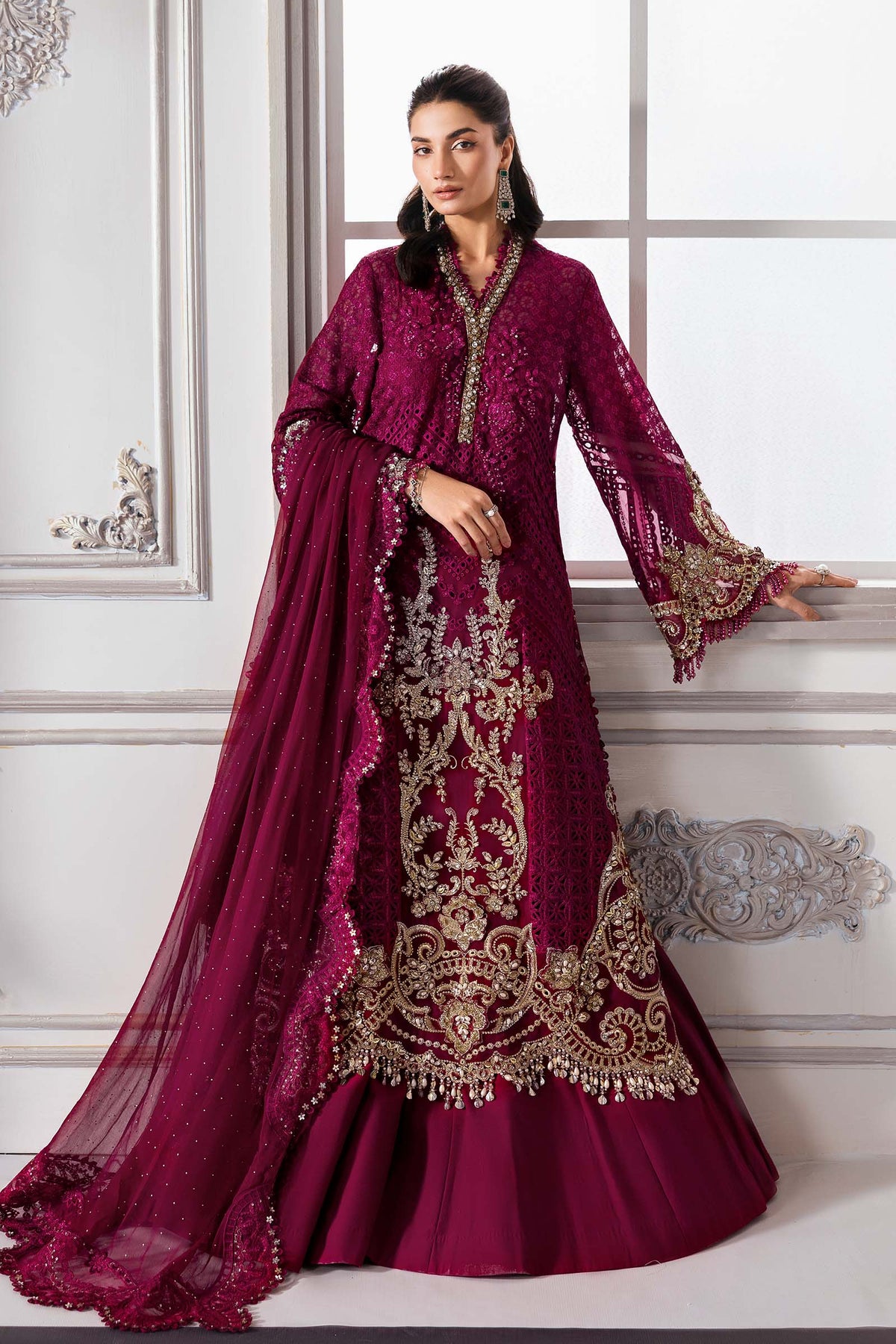 Maria B | Mbroidered 2025 | BD-3003 by Maria Faisal - Registered Vendor of : Maria B - type : Ladies Clothes - 100% original wedding dresses
