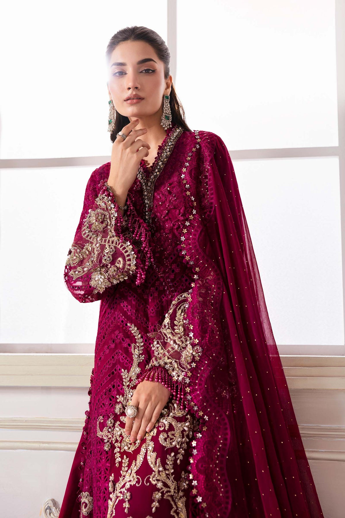 Maria B | Mbroidered 2025 | BD-3003 by Maria Faisal - Registered Vendor of : Maria B - type : Ladies Clothes - 100% original wedding dresses
