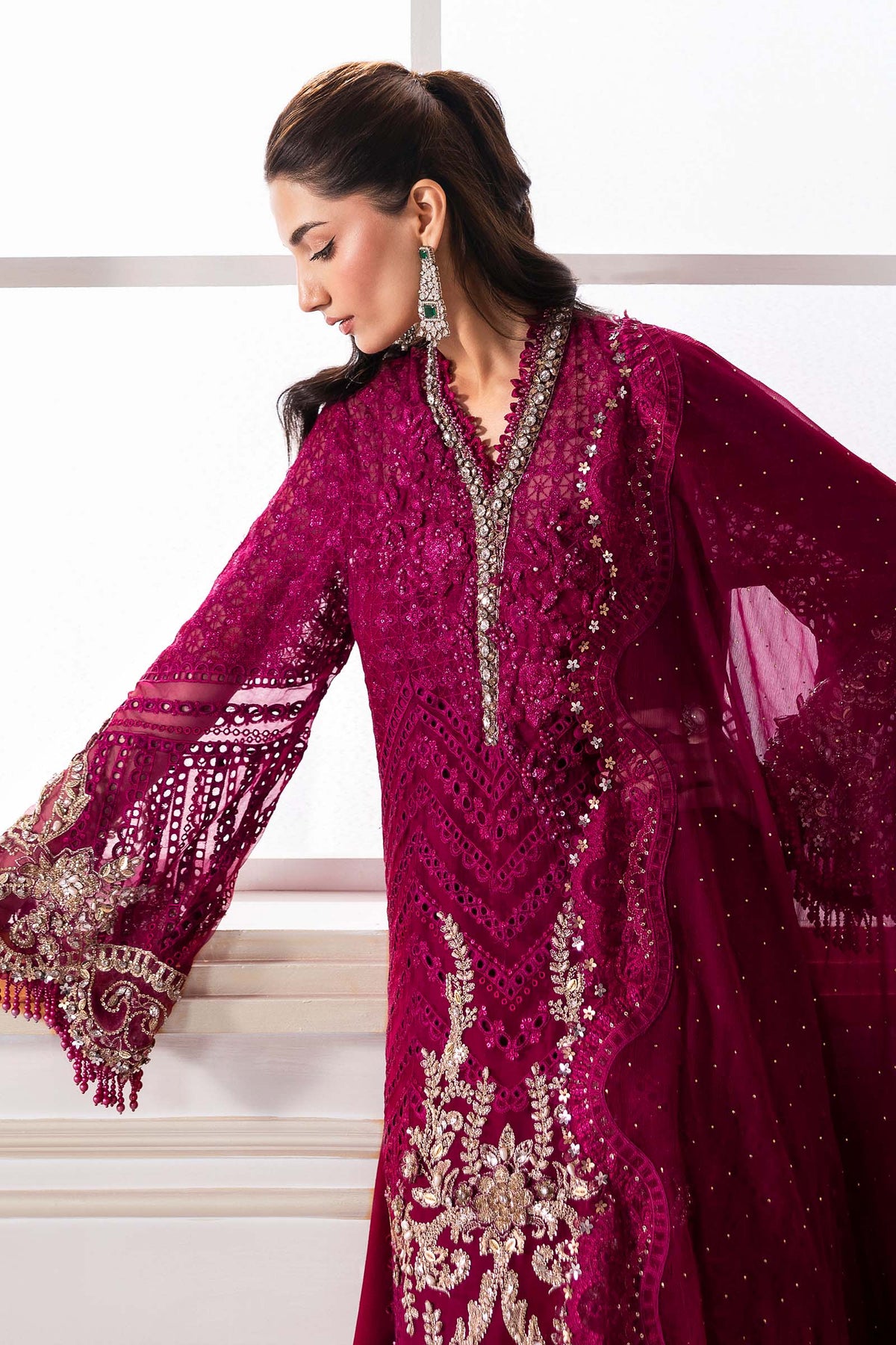 Maria B | Mbroidered 2025 | BD-3003 by Maria Faisal - Registered Vendor of : Maria B - type : Ladies Clothes - 100% original wedding dresses