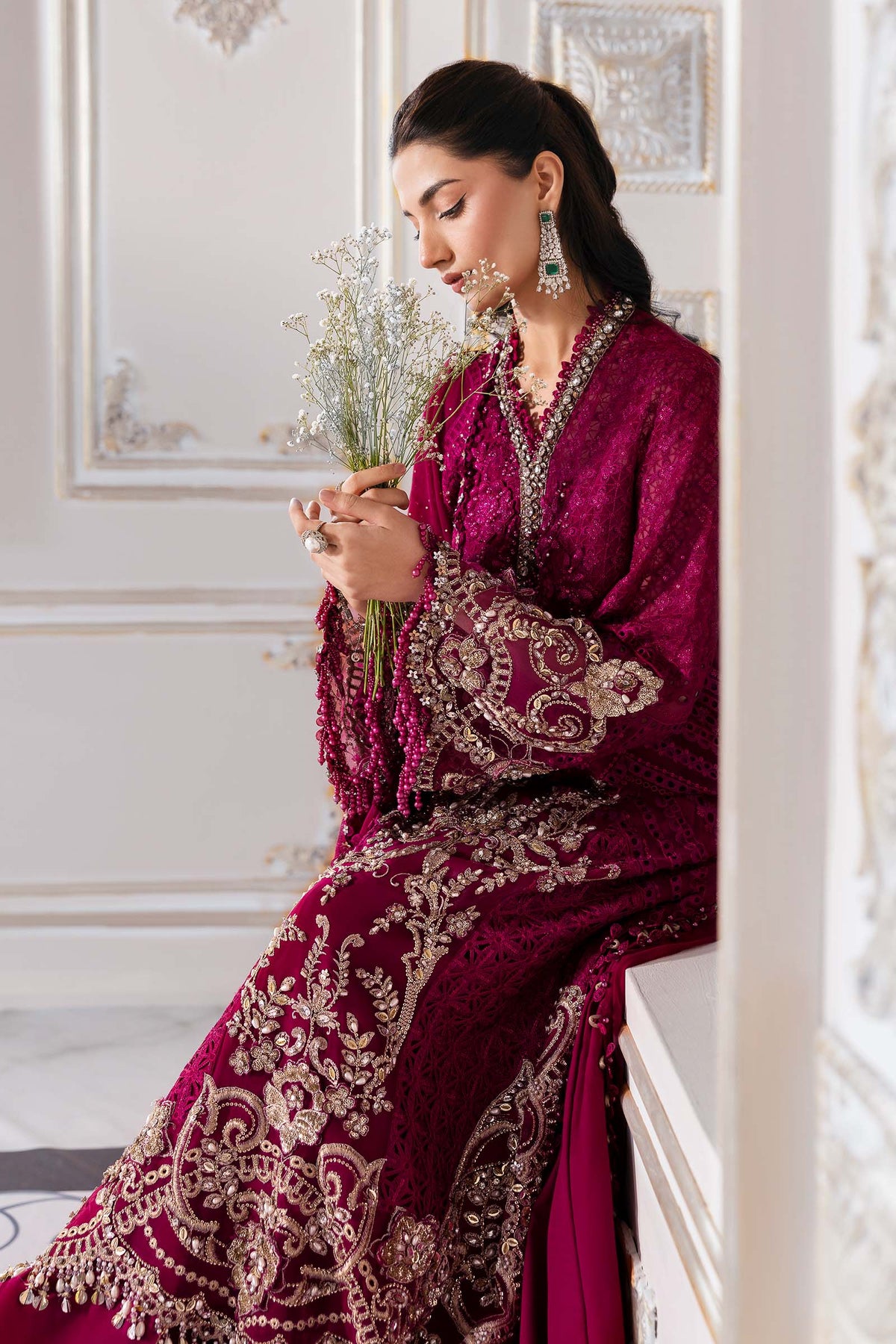 Maria B | Mbroidered 2025 | BD-3003 by Maria Faisal - Registered Vendor of : Maria B - type : Ladies Clothes - 100% original wedding dresses