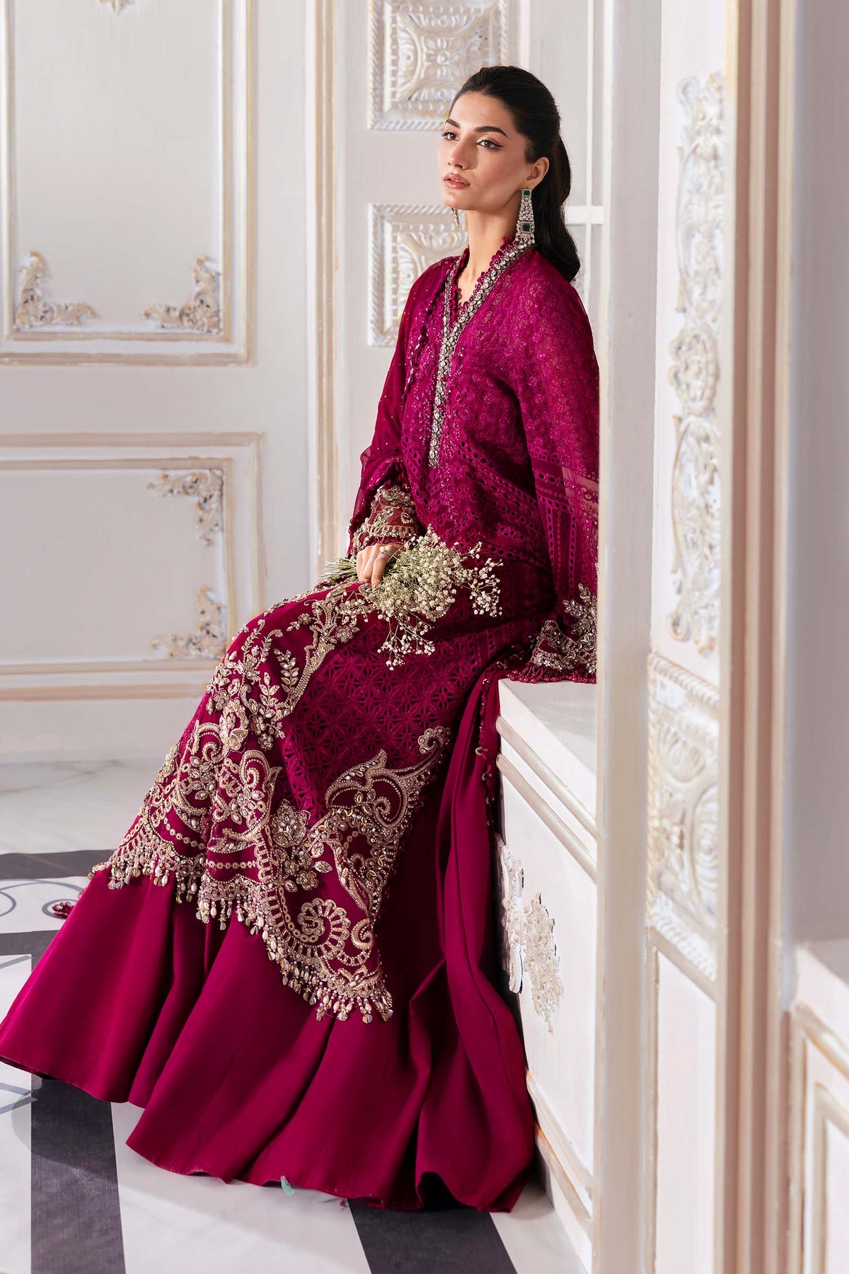 Maria B | Mbroidered 2025 | BD-3003 by Maria Faisal - Registered Vendor of : Maria B - type : Ladies Clothes - 100% original wedding dresses