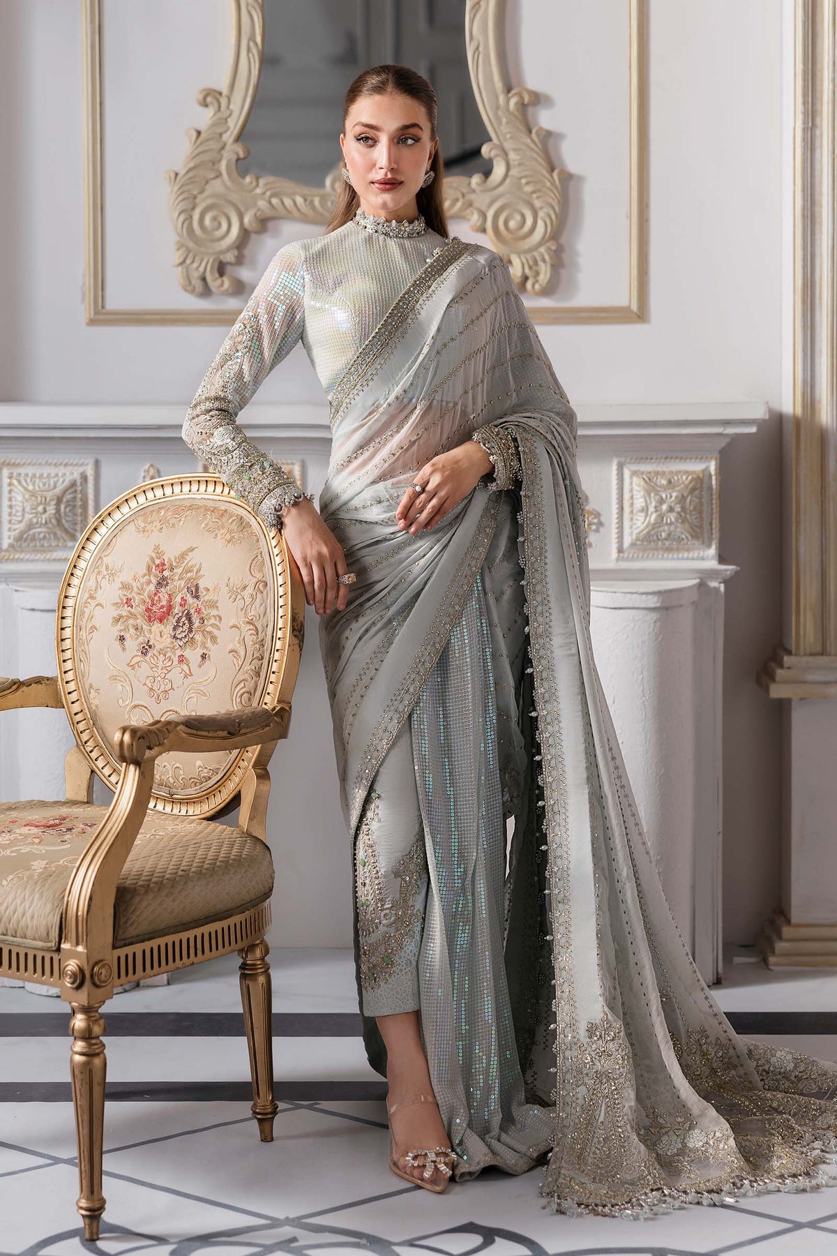 Maria B | Mbroidered 2025 | BD-3005 by Maria Faisal - Registered Vendor of : Maria B - type : Ladies Clothes - 100% original wedding dresses