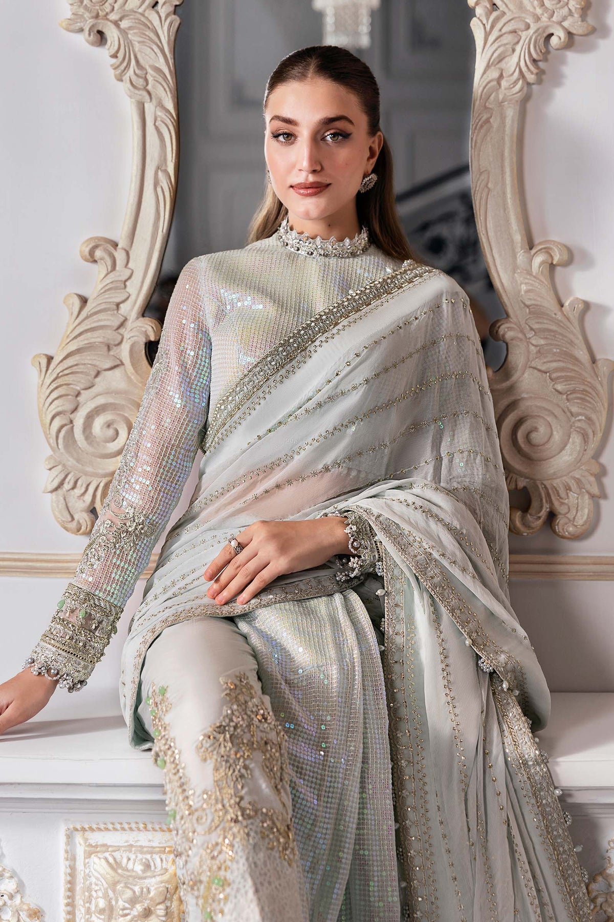 Maria B | Mbroidered 2025 | BD-3005 by Maria Faisal - Registered Vendor of : Maria B - type : Ladies Clothes - 100% original wedding dresses