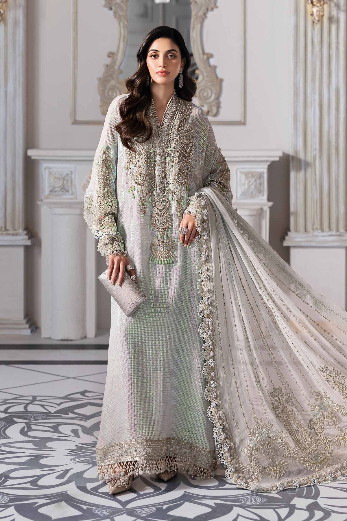 Maria B | Mbroidered 2025 | BD-3005 by Maria Faisal - Registered Vendor of : Maria B - type : Ladies Clothes - 100% original wedding dresses