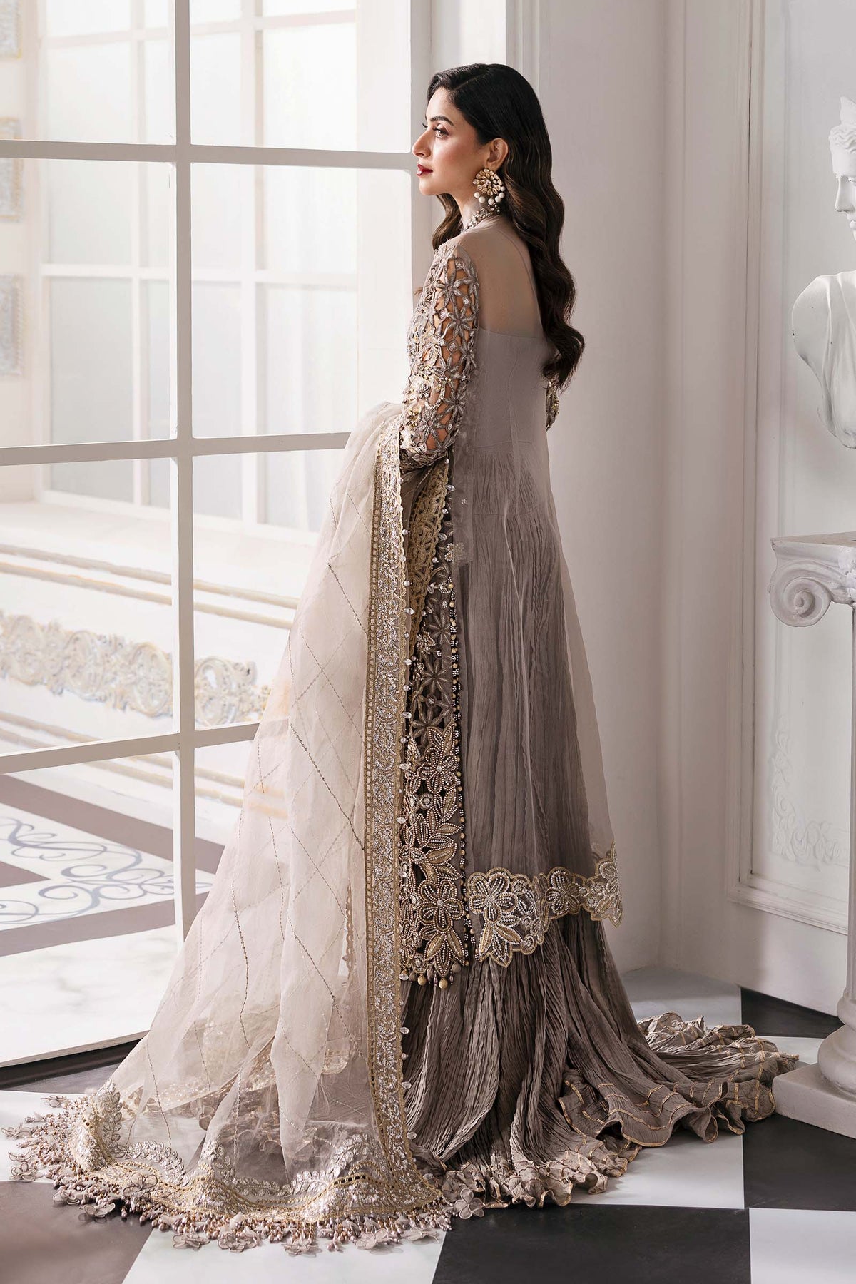 Maria B | Mbroidered 2025 | BD-3006 by Maria Faisal - Registered Vendor of : Maria B - type : Ladies Clothes - 100% original wedding dresses