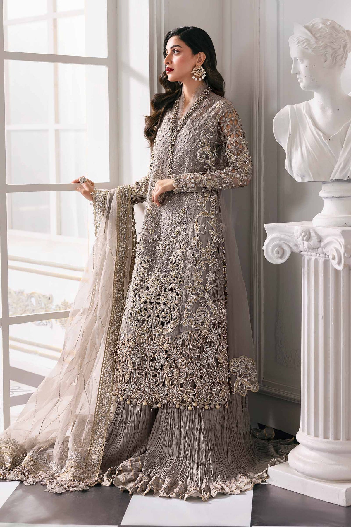 Maria B | Mbroidered 2025 | BD-3006 by Maria Faisal - Registered Vendor of : Maria B - type : Ladies Clothes - 100% original wedding dresses