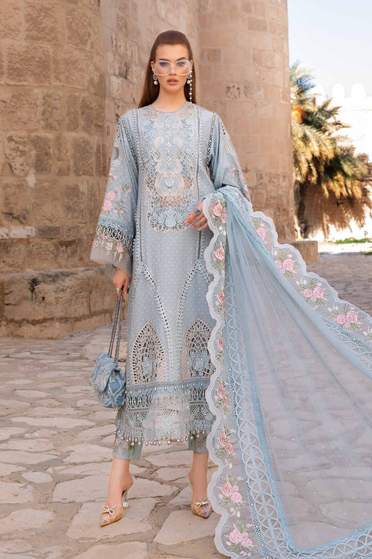 Maria B | Voyage a' Luxe Lawn | D-2410-B - Ladies Clothes - Maria Faisal