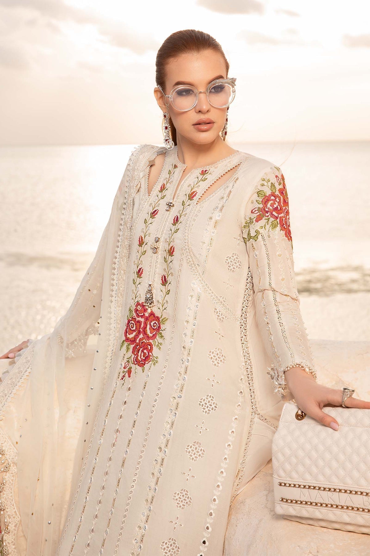 Maria B | Voyage a' Luxe Lawn | D-2412-A - Ladies Clothes - Maria Faisal