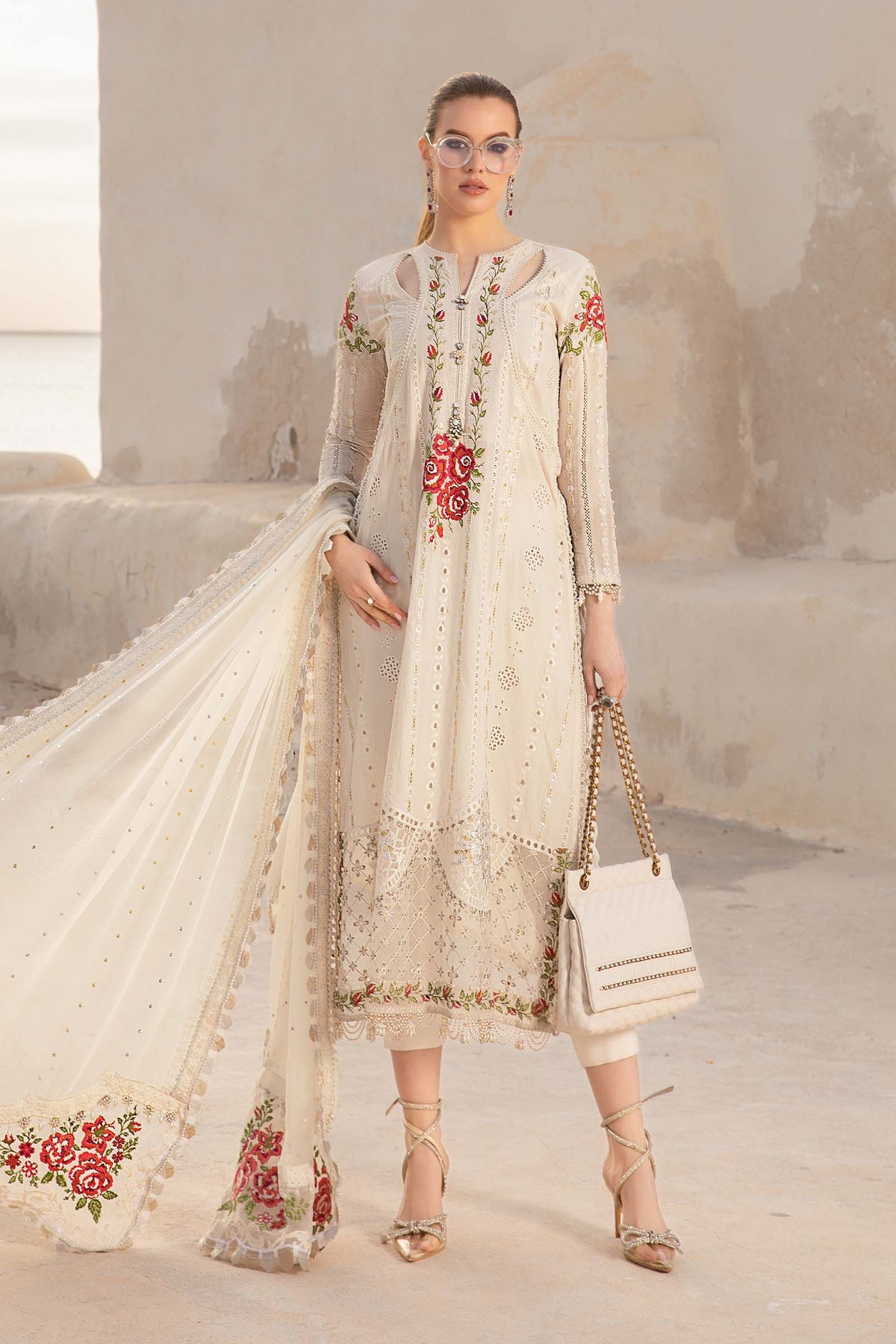 Maria B | Voyage a' Luxe Lawn | D-2412-A - Ladies Clothes - Maria Faisal