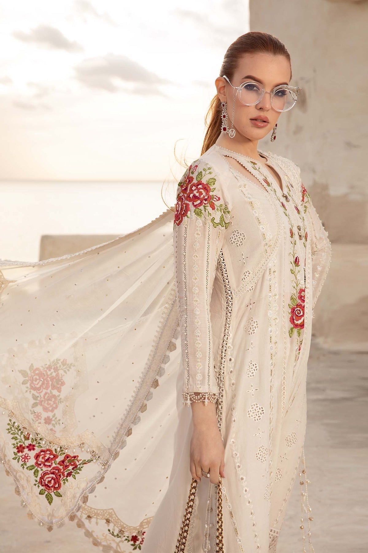 Maria B | Voyage a' Luxe Lawn | D-2412-A - Ladies Clothes - Maria Faisal