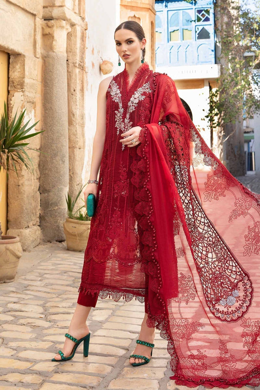 Maria B | Voyage a' Luxe Lawn | D-2401-B - Ladies Clothes - Maria Faisal