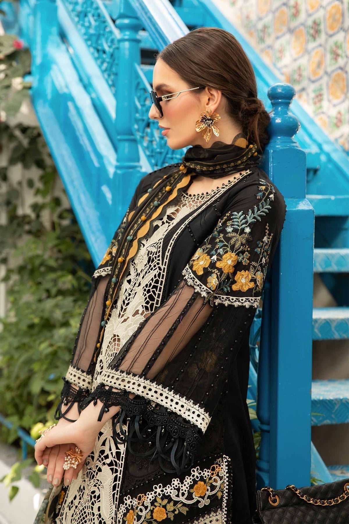 Maria B | Voyage a' Luxe Lawn | D-2415-B - Ladies Clothes - Maria Faisal
