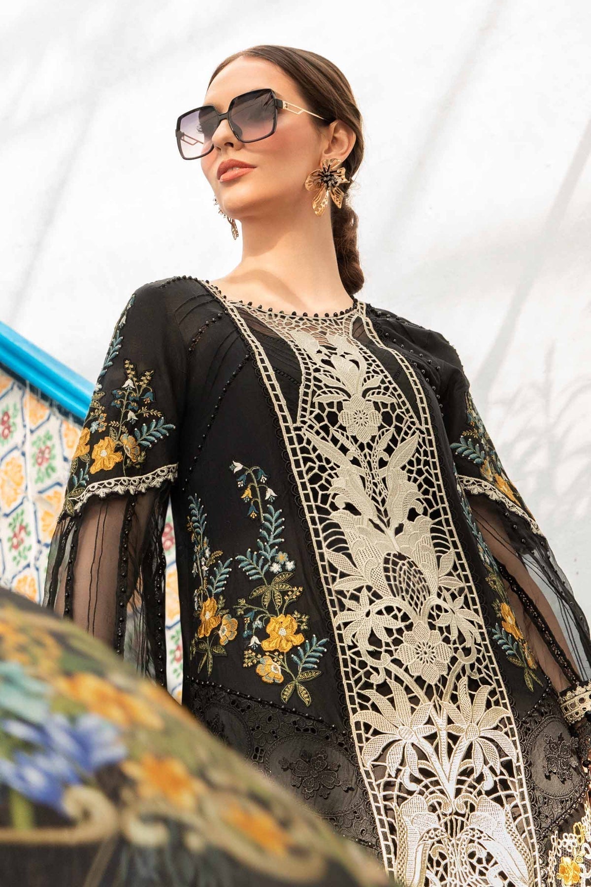 Maria B | Voyage a' Luxe Lawn | D-2415-B - Ladies Clothes - Maria Faisal