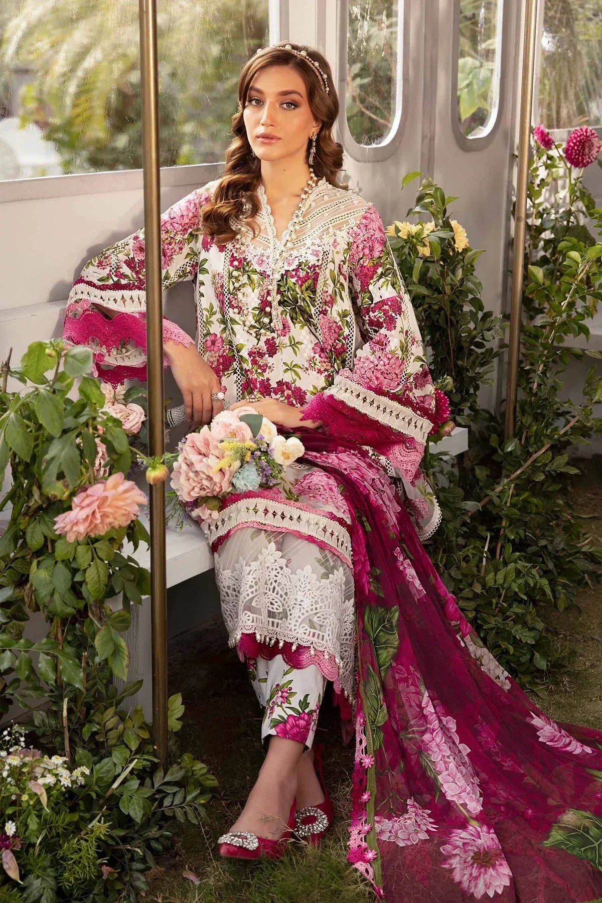 Maria B | M Prints Spring 24 | MPT-2102-A - Ladies Clothes - Maria Faisal