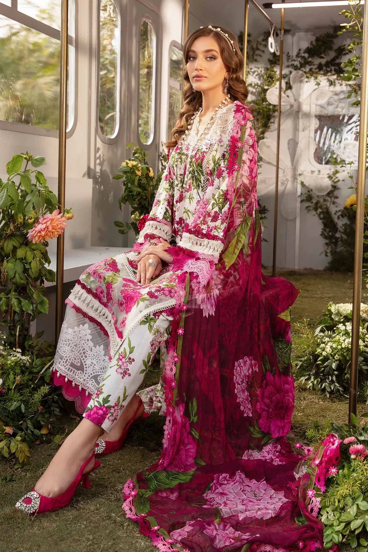 Maria B | M Prints Spring 24 | MPT-2102-A - Ladies Clothes - Maria Faisal