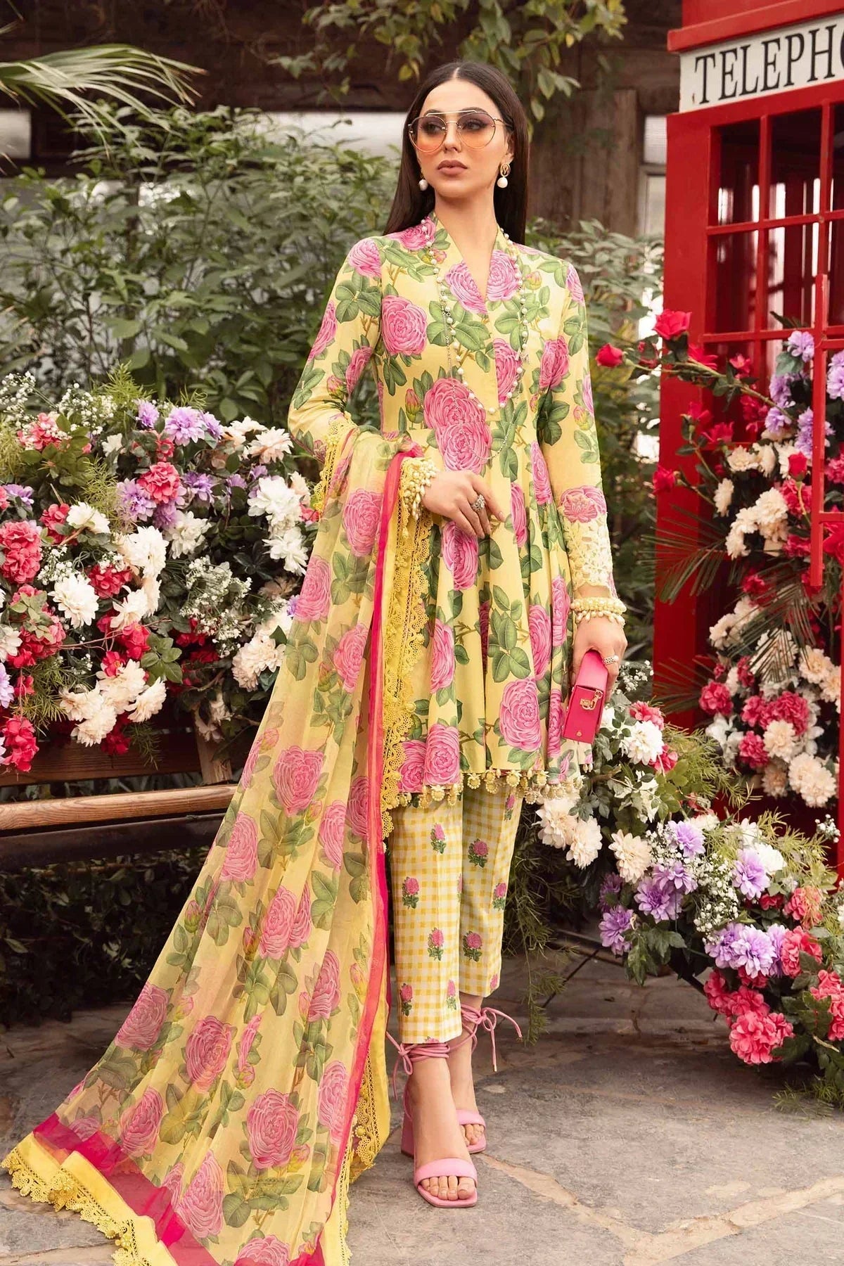 Maria B | M Prints Spring 24 | MPT-2103-A - Ladies Clothes - Maria Faisal