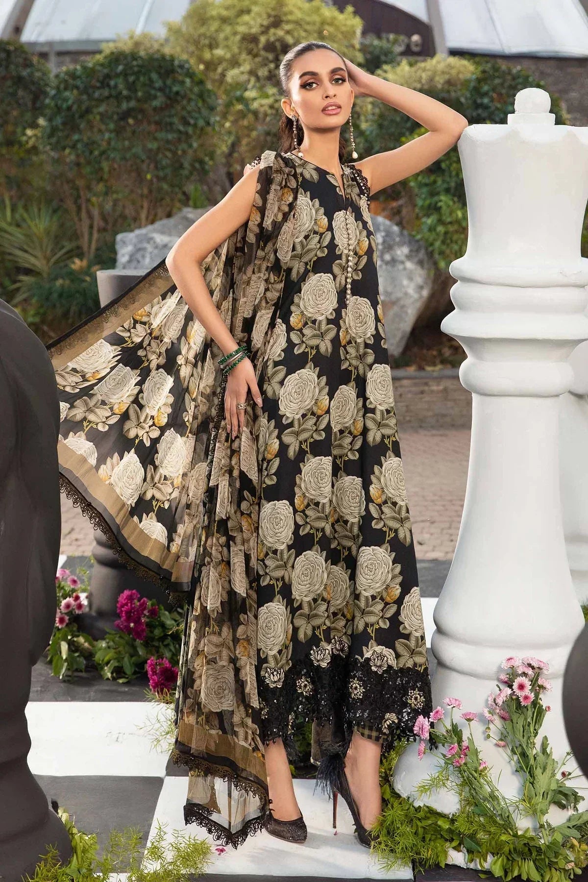 Maria B | M Prints Spring 24 | MPT-2103-B - Ladies Clothes - Maria Faisal