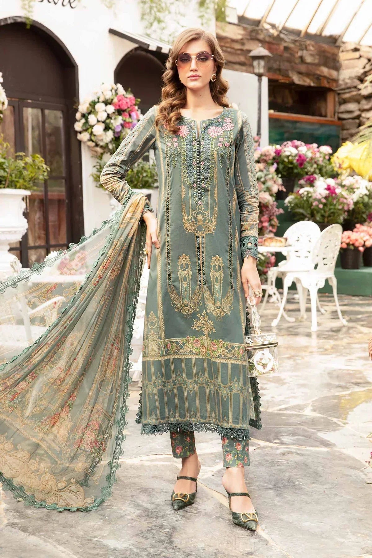 Maria B | M Prints Spring 24 | MPT-2104-B - Ladies Clothes - Maria Faisal