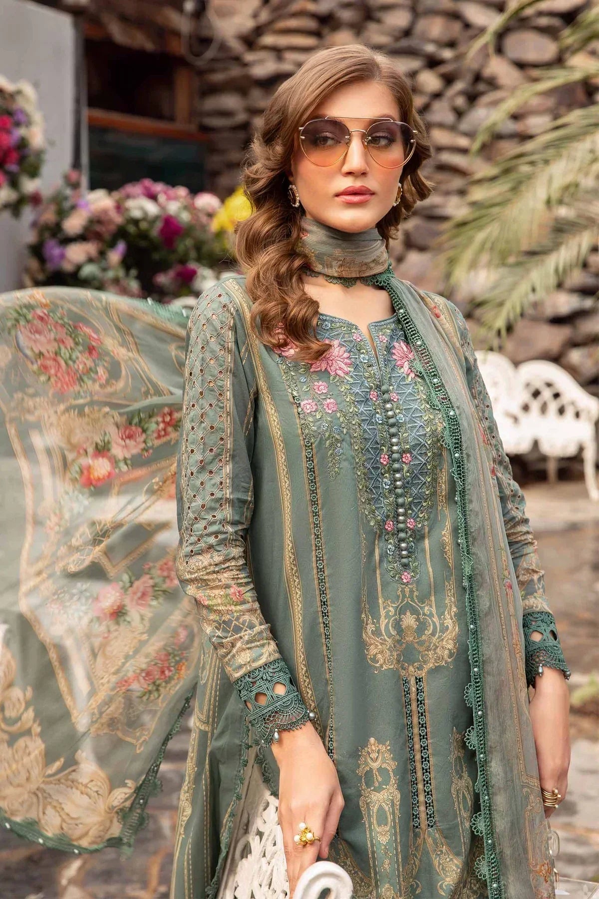 Maria B | M Prints Spring 24 | MPT-2104-B - Ladies Clothes - Maria Faisal