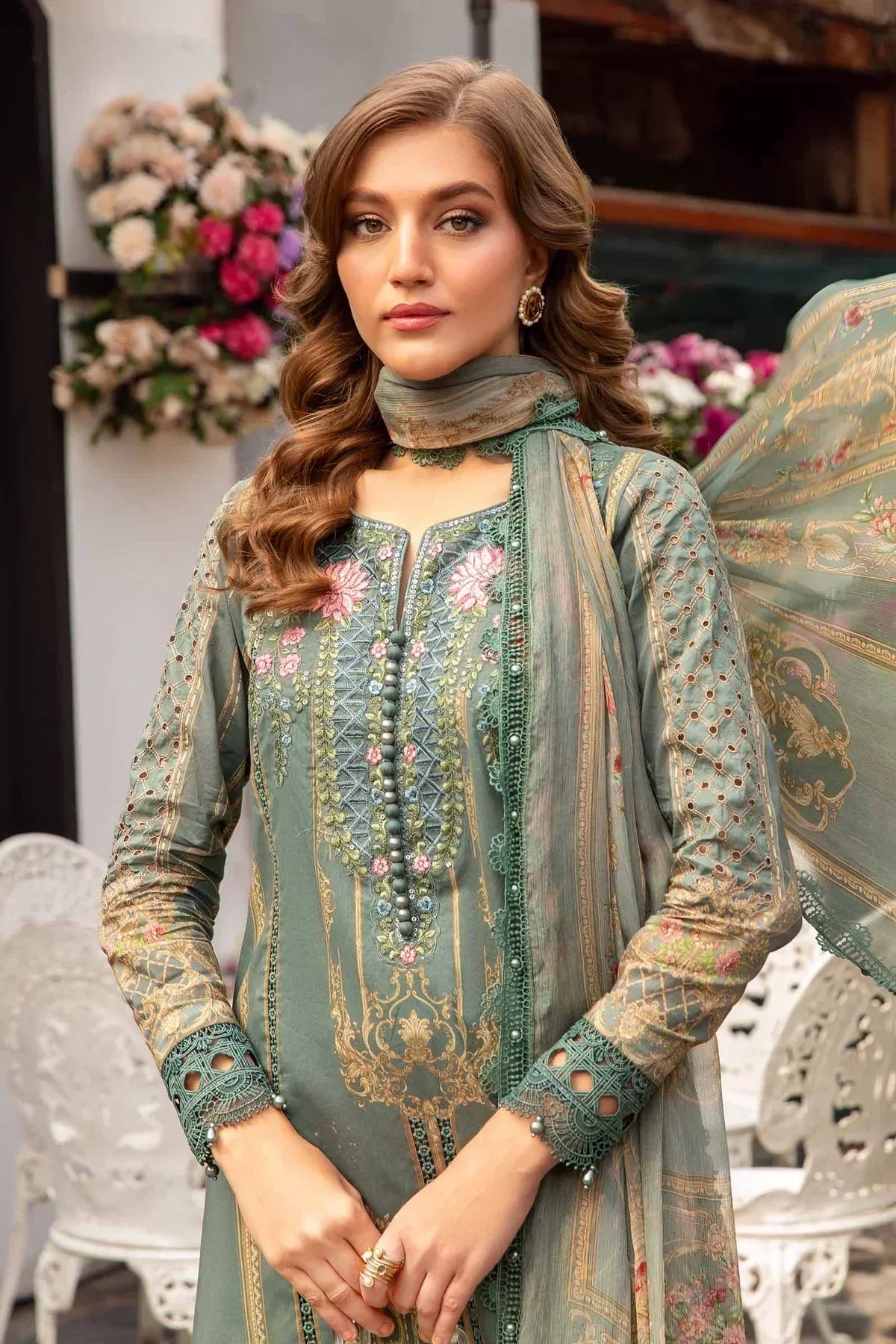 Maria B | M Prints Spring 24 | MPT-2104-B - Ladies Clothes - Maria Faisal