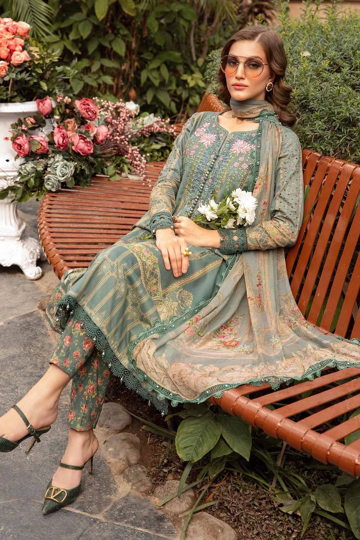 Maria B | M Prints Spring 24 | MPT-2104-B - Ladies Clothes - Maria Faisal