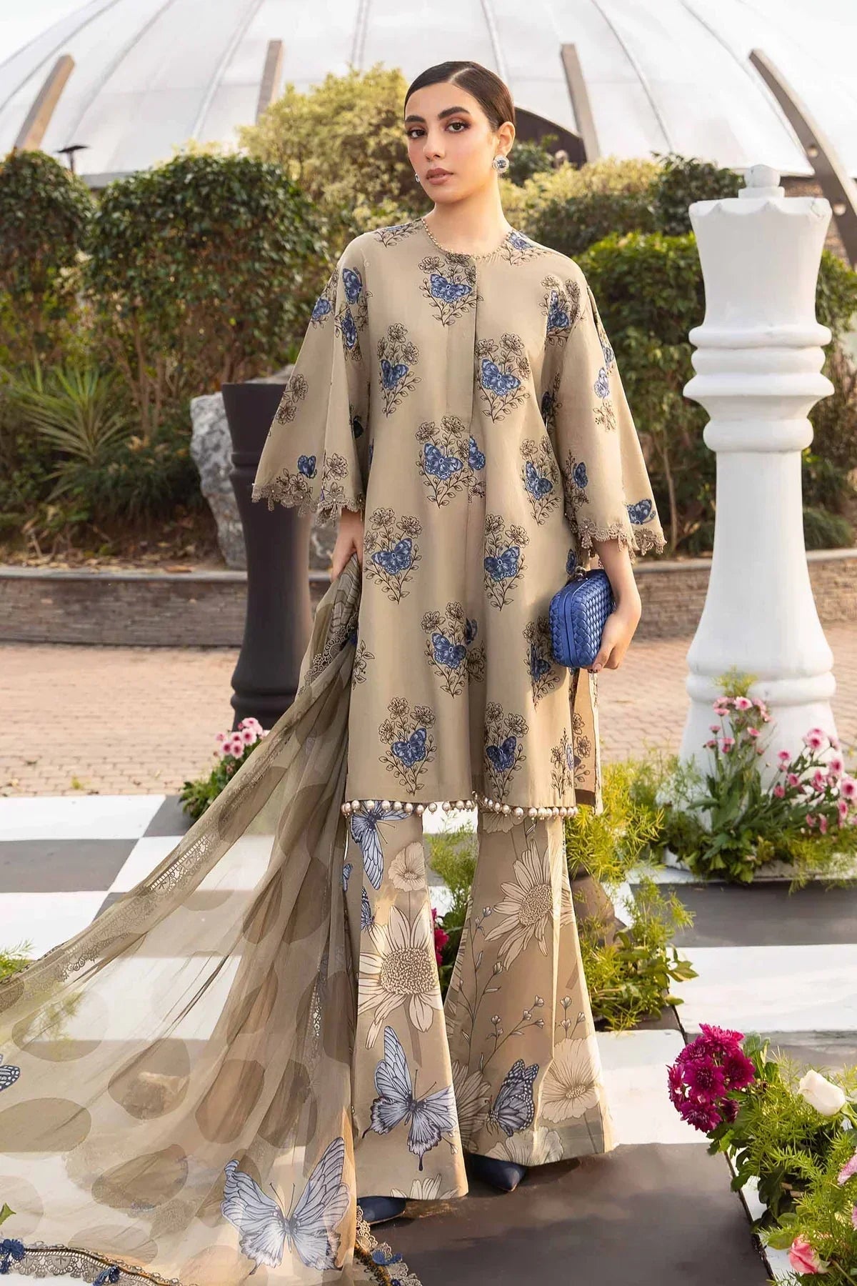 Maria B | M Prints Spring 24 | MPT-2105-B - Ladies Clothes - Maria Faisal