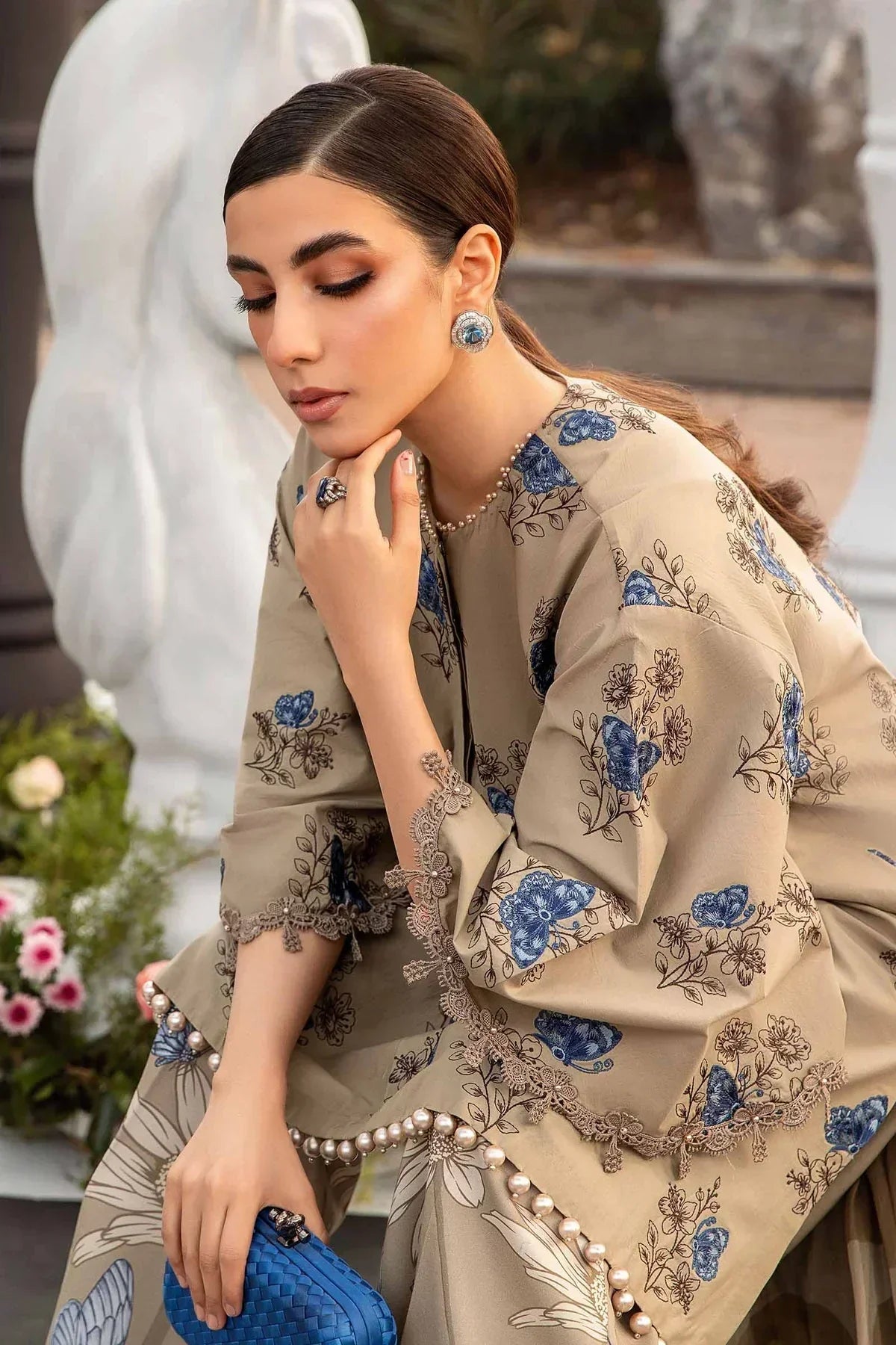 Maria B | M Prints Spring 24 | MPT-2105-B - Ladies Clothes - Maria Faisal