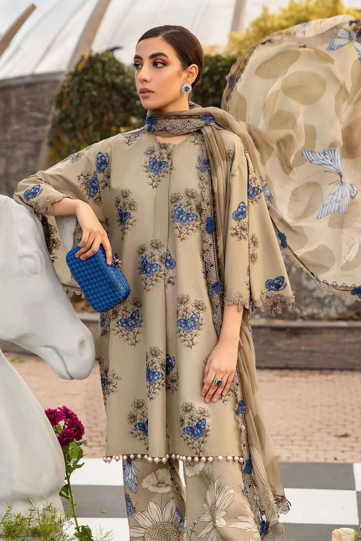Maria B | M Prints Spring 24 | MPT-2105-B - Ladies Clothes - Maria Faisal