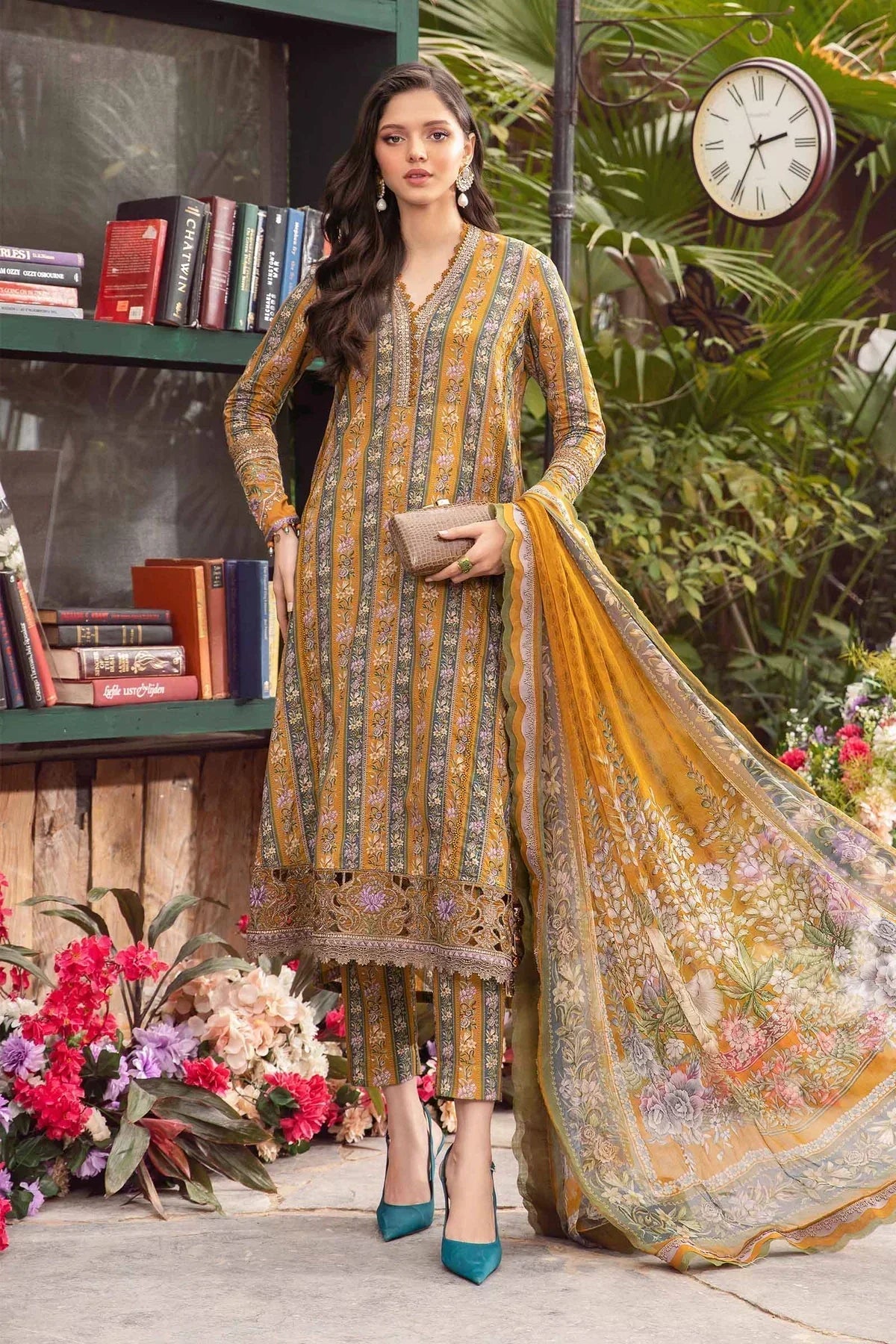 Maria B | M Prints Spring 24 | MPT-2107-A - Ladies Clothes - Maria Faisal