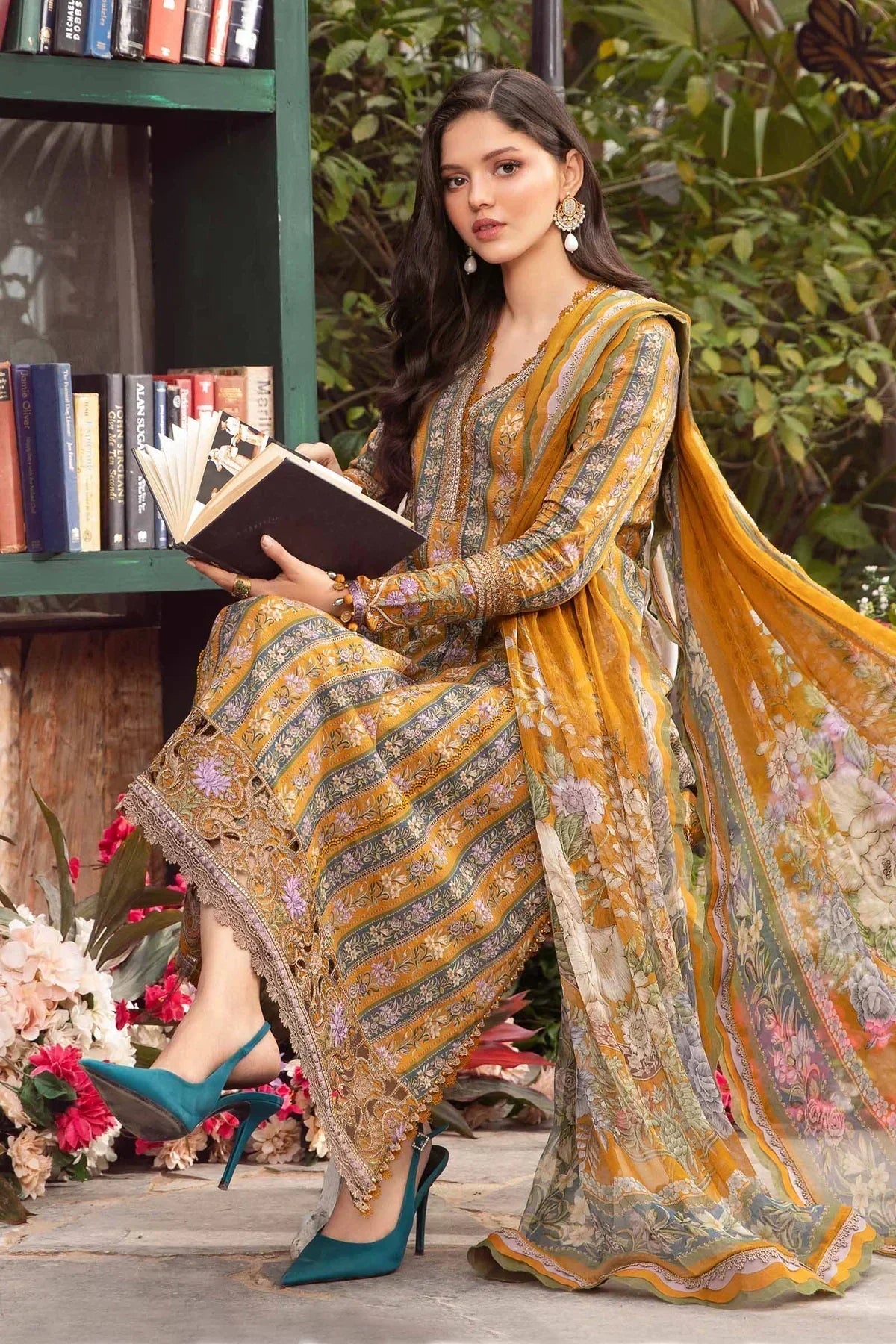 Maria B | M Prints Spring 24 | MPT-2107-A - Ladies Clothes - Maria Faisal