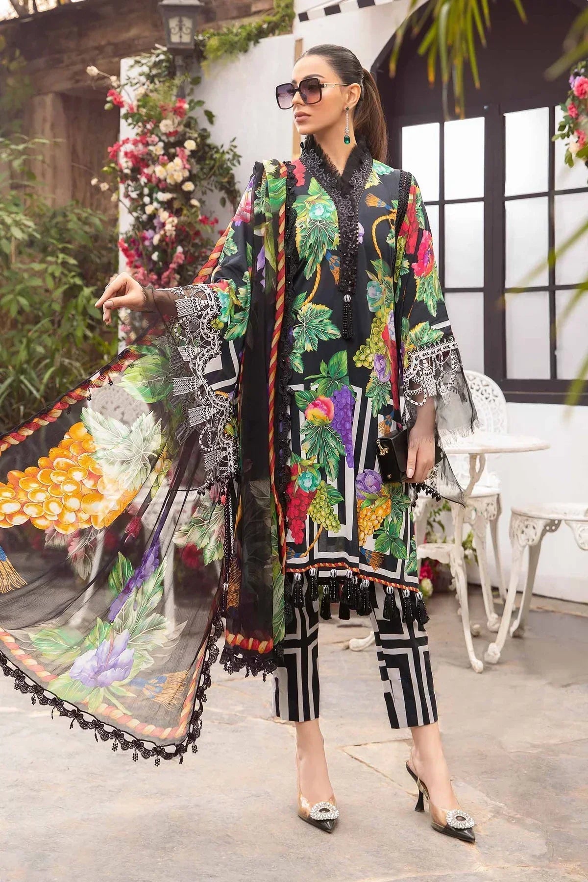 Maria B | M Prints Spring 24 | MPT-2108-B - Ladies Clothes - Maria Faisal