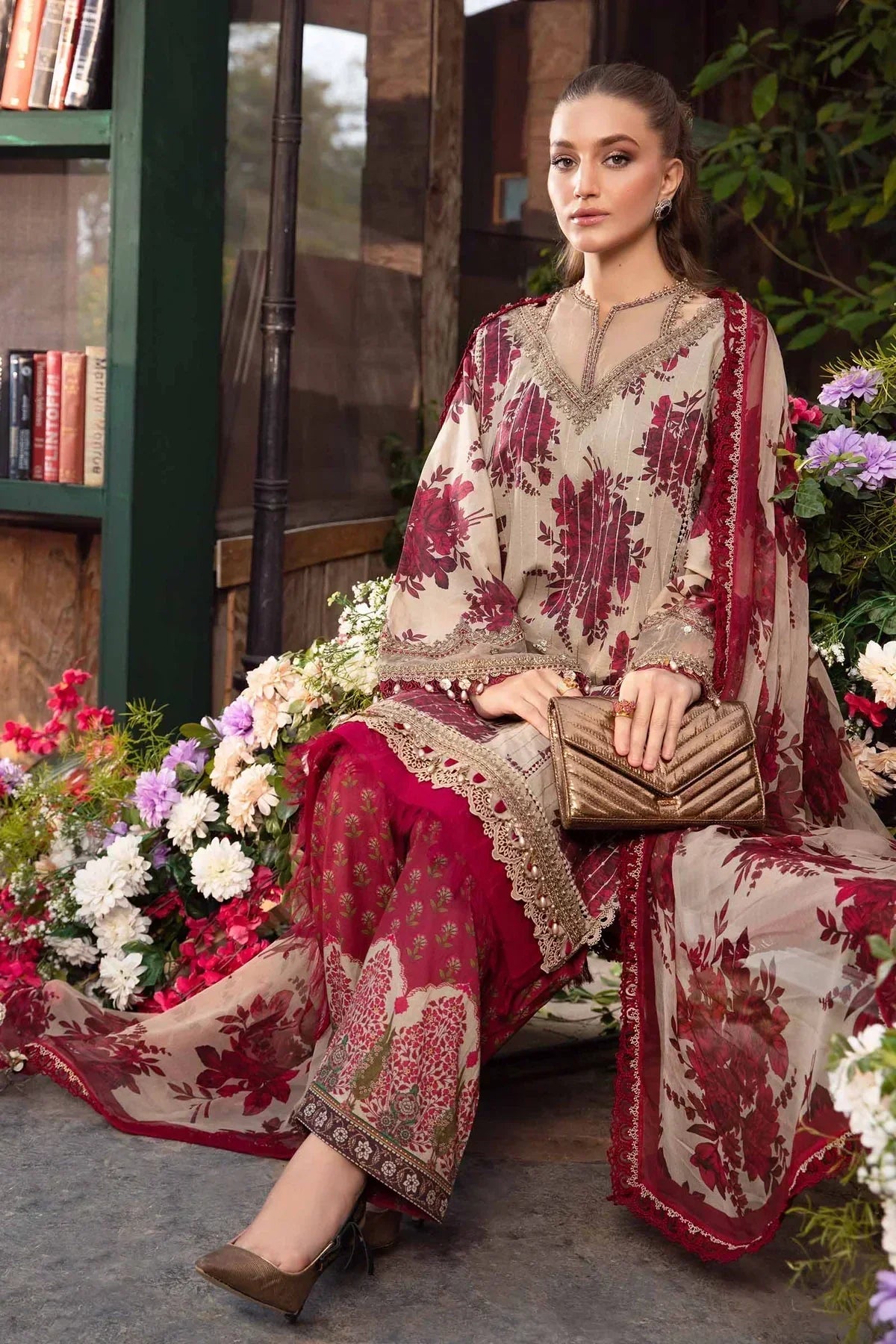 Maria B | M Prints Spring 24 | MPT-2110-A - Ladies Clothes - Maria Faisal