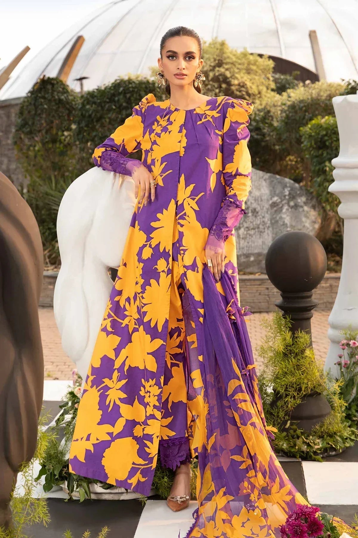 Maria B | M Prints Spring 24 | MPT-2111-A - Ladies Clothes - Maria Faisal