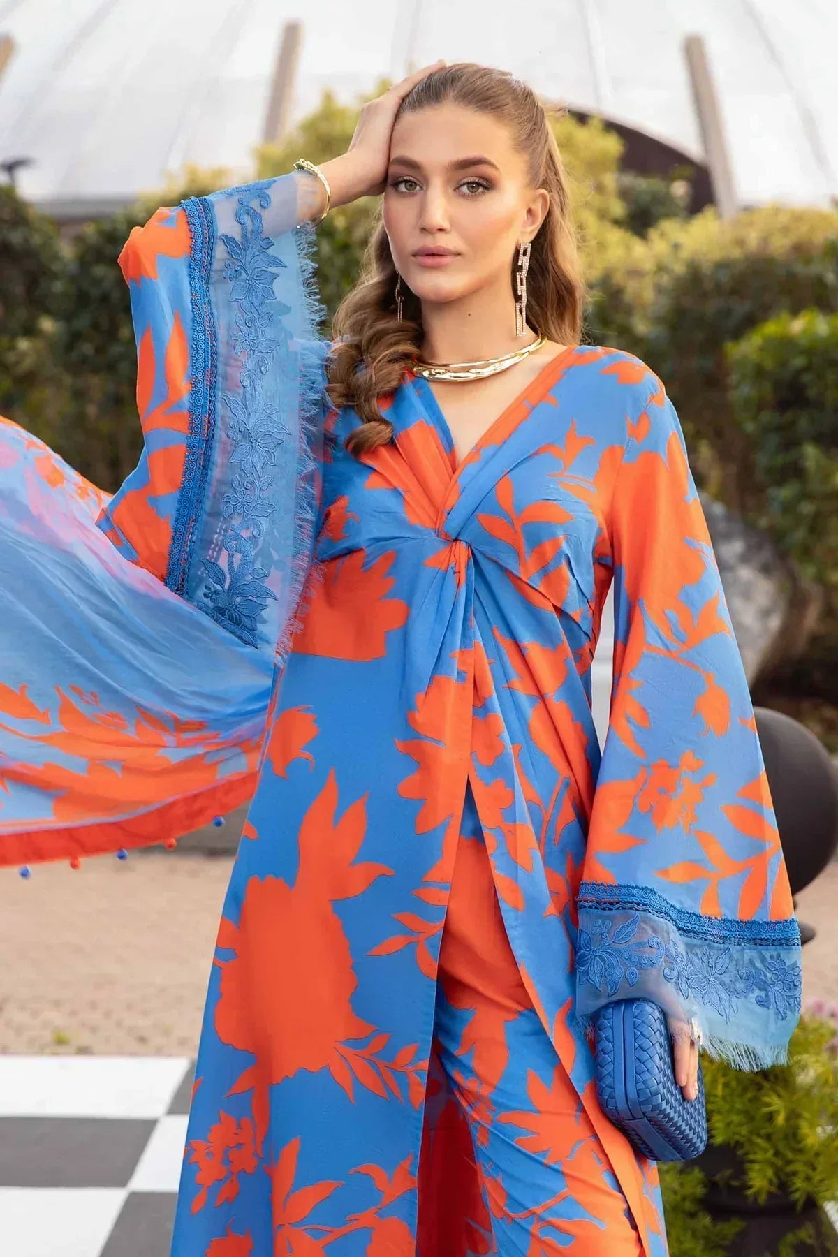 Maria B | M Prints Spring 24 | MPT-2111-B - Ladies Clothes - Maria Faisal