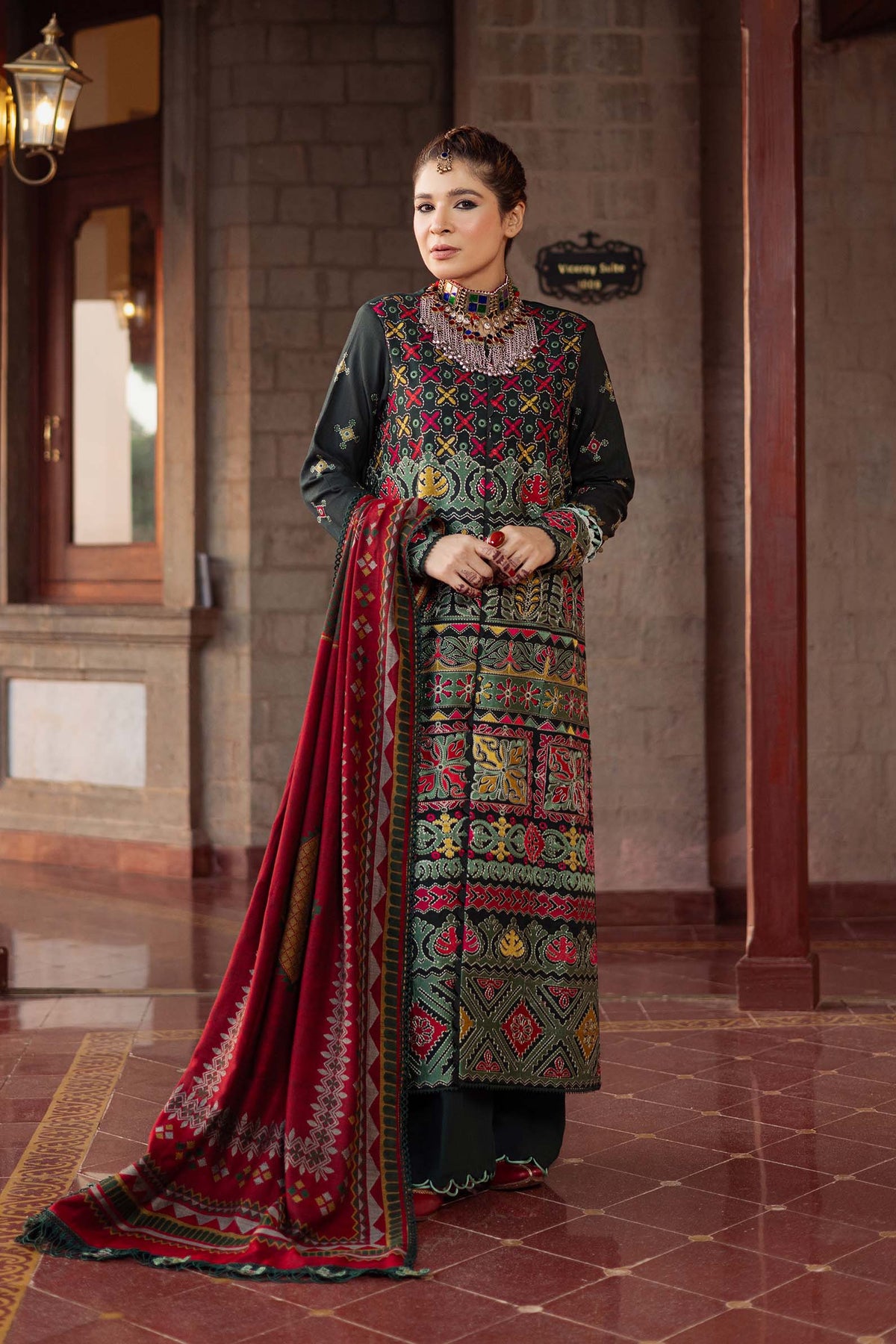 Maryam Hussain | Silk Edit |  Forest - Ladies Clothes 