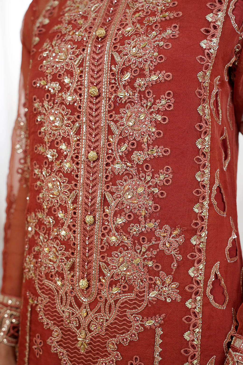 Maryams | Embellished Pret | Anu - Designer Dress with Intricate embroidery and embellishments. Shop elegent wedding dress at Maria Faisal.
