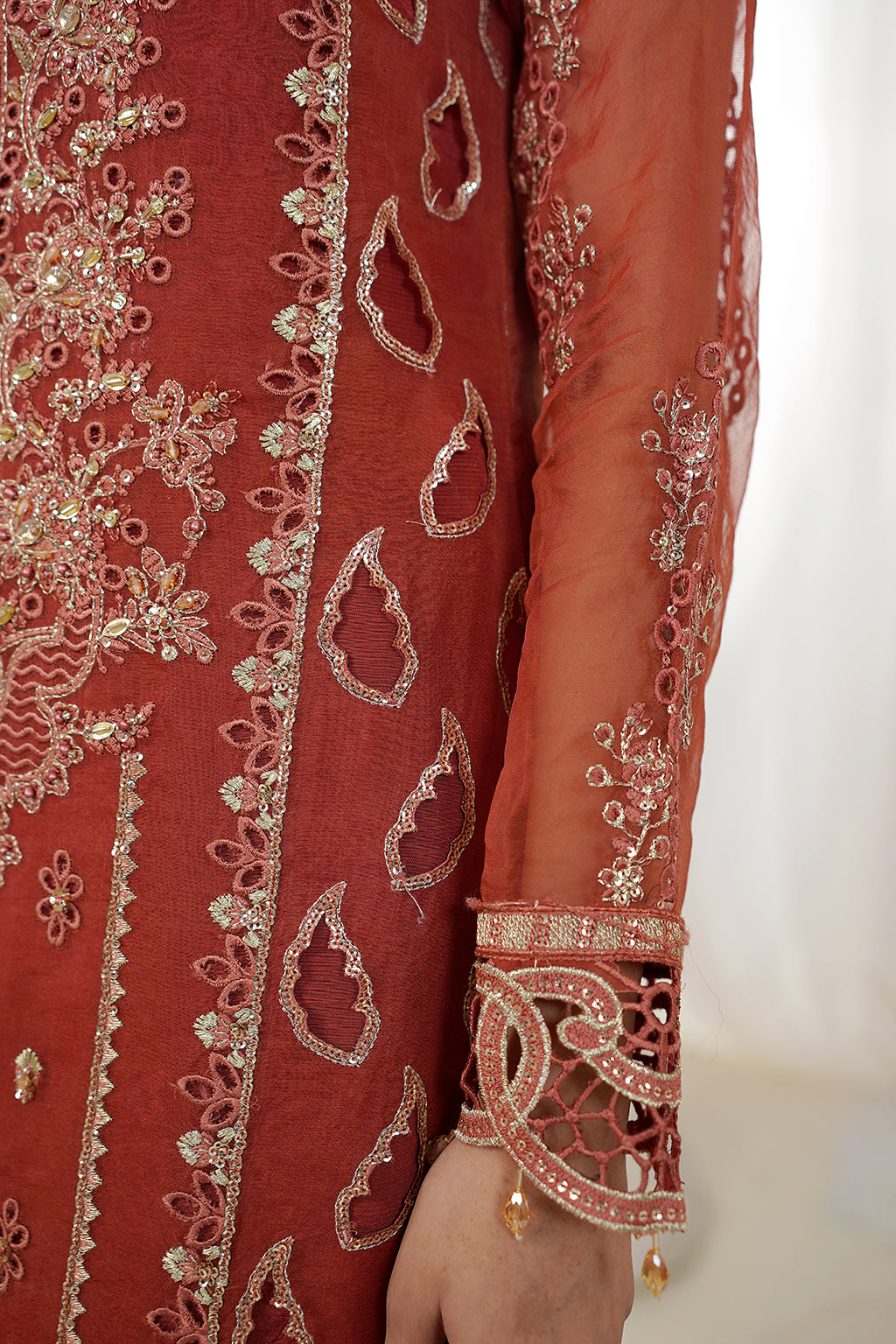 Maryams | Embellished Pret | Anu - Designer Dress with Intricate embroidery and embellishments. Shop elegent wedding dress at Maria Faisal.