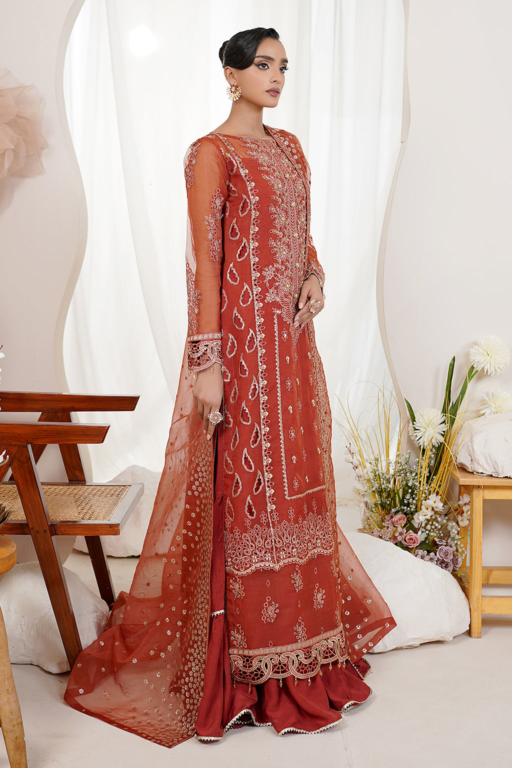 Maryams | Embellished Pret | Anu - Designer Dress with Intricate embroidery and embellishments. Shop elegent wedding dress at Maria Faisal.