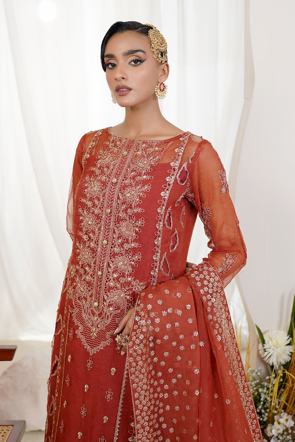 Maryams | Embellished Pret | Anu - Designer Dress with Intricate embroidery and embellishments. Shop elegent wedding dress at Maria Faisal.