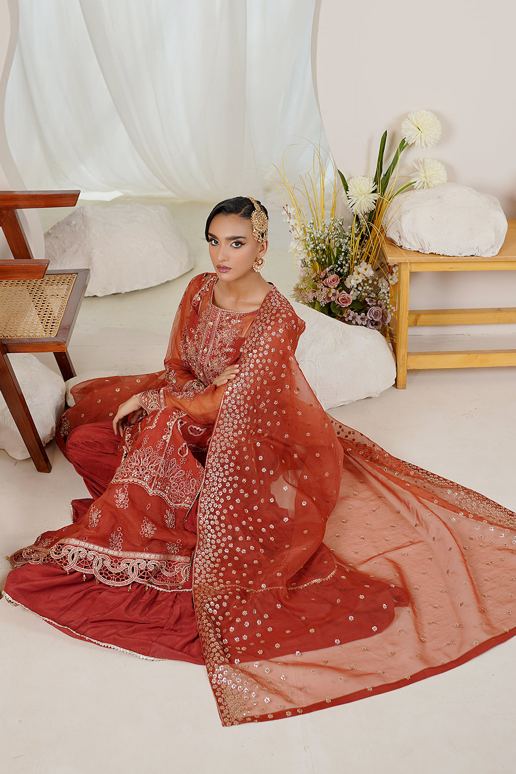 Maryams | Embellished Pret | Anu - Designer Dress with Intricate embroidery and embellishments. Shop elegent wedding dress at Maria Faisal.