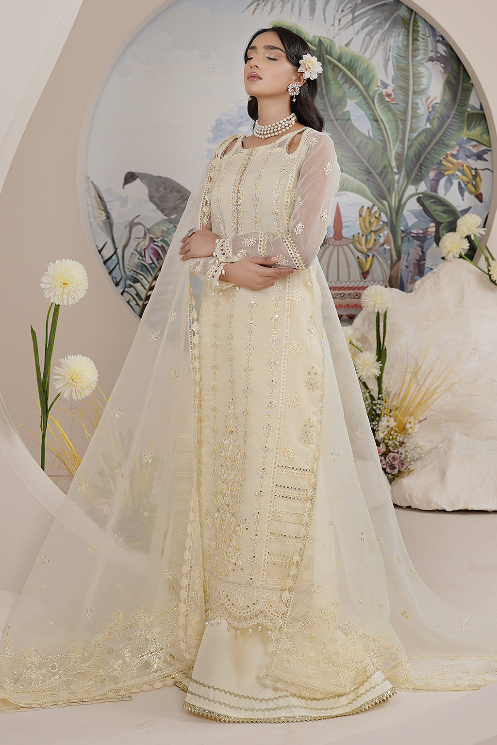 Maryams | Embellished Pret |  Kiara - Designer Dress with Intricate embroidery and embellishments. Shop elegent wedding dress at Maria Faisal.